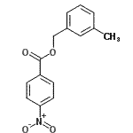 CAS 登录号：53218-08-9， 3-甲基苄基4-硝基苯甲酸酯