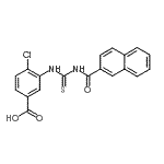 CAS#: 532415-85-3, 4-Chloro-3-[(2-Naphthoylcarbamothioyl)Amino]Benzoic Acid
