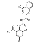 CAS#: 532418-54-5, 3,5-Dichloro-2-({[(2-Nitrophenoxy)Acetyl]Carbamothioyl}Amino)Benzoic Acid