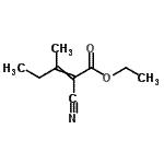 CAS#: 53246-72-3, Ethyl 2-Cyano-3-Methyl-2-Pentenoate