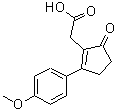 CAS 登录号：53272-88-1， [2-(4-甲氧基苯基)-5-氧代-1-环戊烯-1-基]乙酸