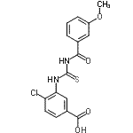 CAS 登录号：532954-01-1， 4-氯-3-{[(3-甲氧基苯甲酰基)硫代氨基甲酰]氨基}苯甲酸