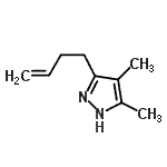 CAS 登录号：53315-87-0， 3-(3-丁烯-1-基)-4,5-二甲基-1H-吡唑