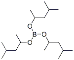 CAS 登录号：5337-37-1， 硼酸三(1,3-二甲基丁基)酯