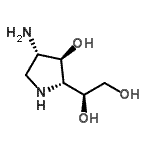 CAS#: 53403-37-5, (1S)-1-[(2R,3R,4S)-4-Amino-3-Hydroxy-2-Pyrrolidinyl]-1,2-Ethanediol