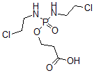 CAS 登录号：53459-52-2， 3-[[二[(2-氯乙基)氨基]亚膦酰]氧基]丙酸