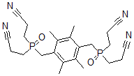 CAS 登录号：53506-00-6， 3-[[4-[二(2-氰基乙基)磷酰甲基]-2,3,5,6-四甲基-苯基]甲基-(2-氰基乙基)磷酰]丙腈