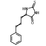 CAS 登录号：53514-60-6， 5-(3-苯基-2-丙烯-1-亚基)-2-硫代-4-咪唑烷酮