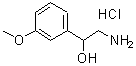 CAS 登录号：53517-14-9， alpha-(氨基甲基)-3-甲氧基-苯甲醇盐酸盐(1:1)