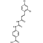 CAS#: 535946-86-2, 4-({[3-(2,4-Dichlorophenyl)Acryloyl]Carbamothioyl}Amino)Benzoic Acid