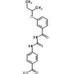 CAS#: 535958-14-6, 4-{[(3-Sec-Butoxybenzoyl)Carbamothioyl]Amino}Benzoic Acid