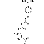 CAS 登录号：535964-55-7， 4-氯-3-({[(4-异丙基苯氧基)乙酰基]硫代氨基甲酰}氨基)苯甲酸