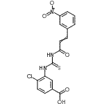 CAS 登录号：535965-35-6， 4-氯-3-({[3-(3-硝基苯基)丙烯酰]硫代氨基甲酰}氨基)苯甲酸