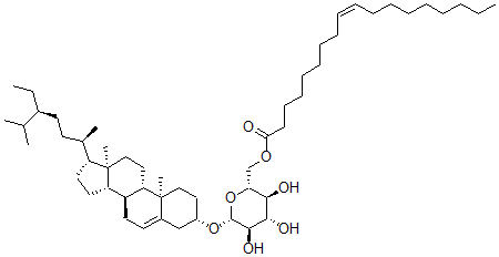 CAS#: 53657-29-7, (3b)-stigmast-5-en-3-yl beta-D-Glucopyranoside 6-(9Z)-9-octadecenoate
