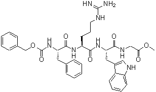 CAS#: 5366-34-7, N-[N-[N2-[N-[(Phenylmethoxy)Carbonyl]-L-Phenylalanyl]-L-Arginyl]-L-Tryptophyl]-Glycine Methyl Ester