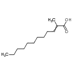 CAS 登录号：53663-29-9， 2-甲基-2-十二碳烯酸