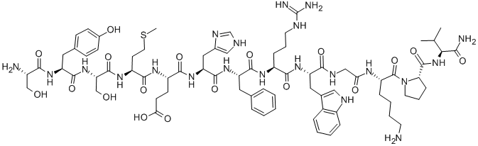 CAS 登录号：53697-27-1， 丝氨酰-酪氨酰-丝氨酰-蛋氨酰-谷氨酰-组氨酰-苯丙氨酰-精氨酰-色氨酰-甘氨酰-赖氨酰-脯氨酰-缬氨酰胺