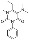 CAS 登录号：53727-42-7， 5-(二甲基氨基)-6-乙基-1-甲基-3-苯基尿嘧啶