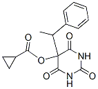 CAS 登录号：53761-10-7， 5-(环丙基羰基氧基)-5-(1-苯基乙基)-2,4,6(1H,3H,5H)-嘧啶三酮