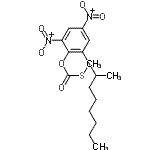 CAS 登录号：5386-77-6， O-[2,4-二硝基-6-(2-辛烷基)苯基]S-甲基碳o硫代酸酯