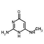 CAS 登录号：54004-20-5， 2-氨基-6-(甲基氨基)-4-嘧啶醇