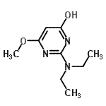 CAS 登录号：54028-35-2， 2-(二乙基氨基)-6-甲氧基-4(1H)-嘧啶酮