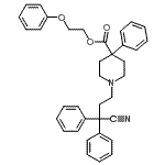 CAS#: 54063-45-5, 2-Phenoxyethyl 1-(3-Cyano-3,3-Diphenylpropyl)-4-Phenyl-4-Piperidinecarboxylate