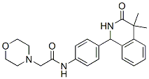 CAS 登录号：54087-47-7， 4'-(4,4-二甲基-3-氧代-1,2,3,4-四氢异喹啉-1-基)-2-吗啉基乙酰苯胺