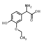 CAS 登录号：54172-60-0， 氨基(3-乙氧基-4-羟基苯基)乙酸