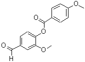 CAS#: 5420-38-2, 4-Methoxy-Benzoic Acid 4-Formyl-2-Methoxy-Phenyl Ester