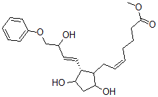 CAS#: 54348-08-2, (Z)-7-[(1R)-3alpha,5alpha-Dihydroxy-2beta-[(E,R)-4-Phenoxy-3-Hydroxy-1-Butenyl]Cyclopentan-1alpha-Yl]-5-Heptenoic Acid Methyl Ester