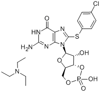 CAS#: 54364-02-2, 8-(4-Chlorophenylthio)guanosine-3',5'-cyclic monophosphate