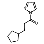 CAS 登录号：543708-61-8， 3-环戊基-1-(1H-吡唑-1-基)-1-丙酮