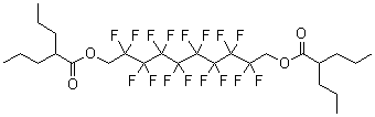 CAS#: 544446-07-3, 1H,1H,10H,10H-Perfluorodecan-1,10-Diyl Bis (2-Propylpentanoate)