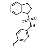 CAS 登录号：544459-53-2， N-(4-碘苯基)-1-茚满磺酰胺