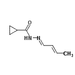 CAS 登录号：544465-19-2， N'-[(1E,2E)-2-丁烯-1-亚基]环丙烷甲酰肼