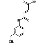 CAS 登录号：544466-37-7， (2E)-4-[(3-乙基苯基)氨基]-4-氧代-2-丁烯酸