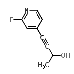 CAS 登录号：544676-01-9， 4-(2-氟-4-吡啶基)丁-3-炔-2-醇