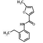 CAS 登录号：544679-85-8， N-(2-乙基苯基)-5-甲基-2-糠酰胺