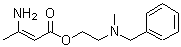 CAS 登录号：54527-73-0， 2-(N-甲基苄基氨基)乙基 3-氨基丁-2-烯酸酯