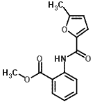 CAS#: 545348-77-4, Methyl 2-[(5-Methyl-2-Furoyl)Amino]Benzoate