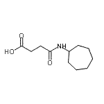 CAS 登录号：545349-11-9， 4-(环庚基氨基)-4-氧代丁酸