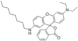 CAS 登录号：54574-01-5， 6'-(二乙基氨基)-2'-(辛基氨基)螺[异苯并呋喃-1(3H),9'-[9H]氧杂蒽]-3-酮