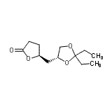 CAS 登录号：546127-27-9， (5S)-5-{[(4R)-2,2-二乙基-1,3-二氧戊环-4-基]甲基}二氢-2(3H)-呋喃酮