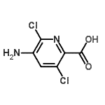 CAS 登录号：546141-54-2， 5-氨基-3,6-二氯-2-吡啶羧酸