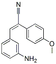 CAS 登录号：5462-59-9， 3-(3-氨基苯基)-2-(4-甲氧基苯基)丙烯腈