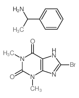 CAS 登录号：5463-53-6， 8-溴-1,3-二甲基-7H-嘌呤-2,6-二酮 1-苯基乙胺盐