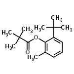 CAS 登录号：54644-45-0， 2-甲基-6-(2-甲基-2-丙基)苯基特戊酸酯