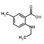 CAS 登录号：54675-17-1， 2-乙基氨基-5-甲基-苯甲酸