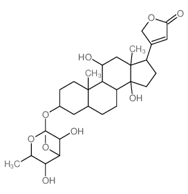 CAS#: 547-07-9, 3beta-[(6-Deoxy-3-O-Methyl-D-Galactopyranosyl)Oxy]-11alpha,14-Dihydroxy-5beta-Card-20(22)-Enolide